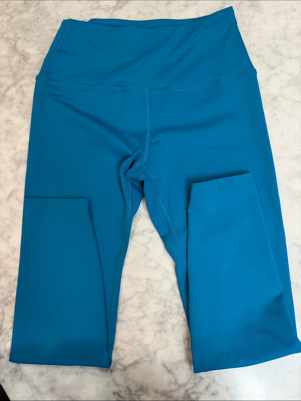 Beyond Yoga Teal High-Waist Midi Leggings